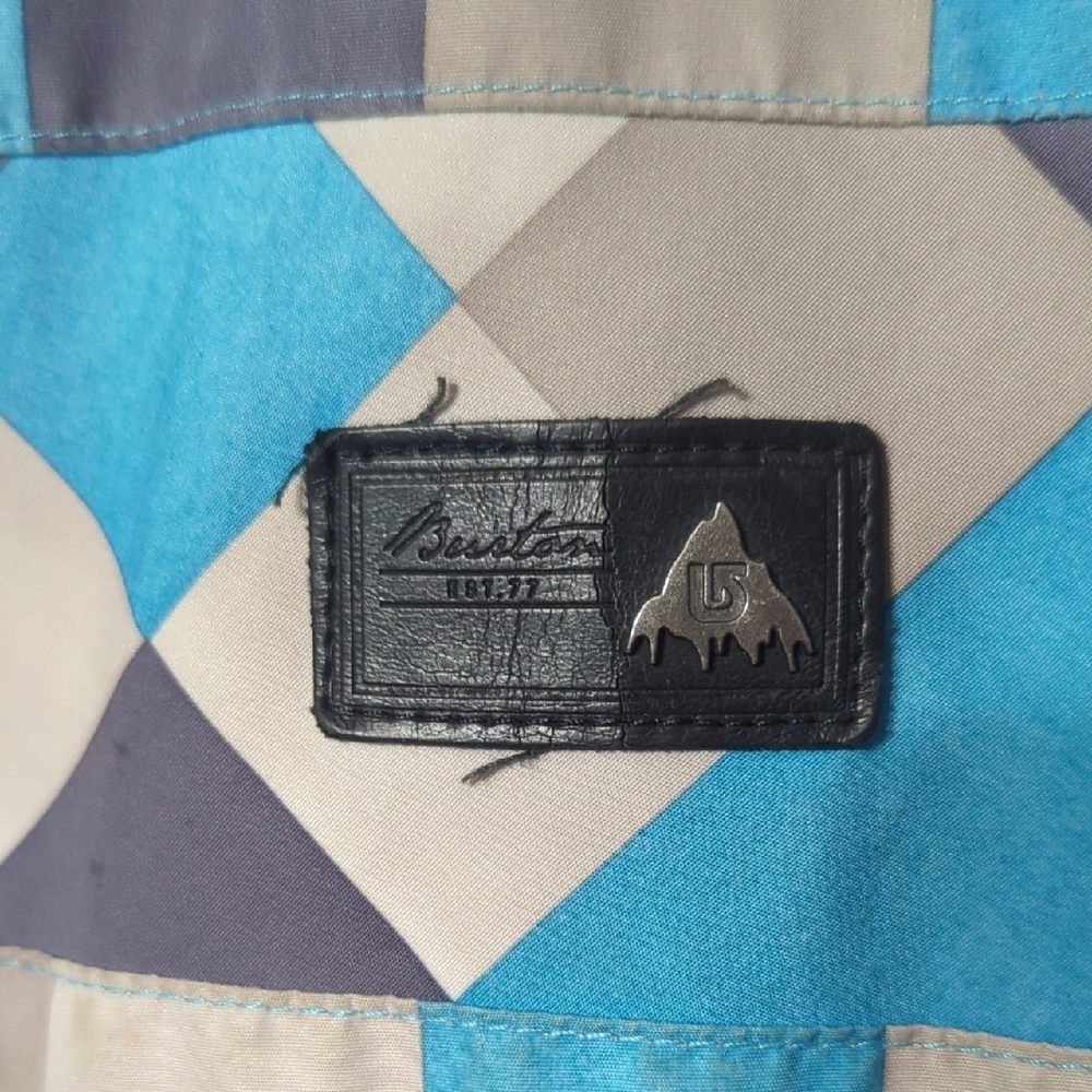 Burton Blue And Gray Patterned Jacket - image 2